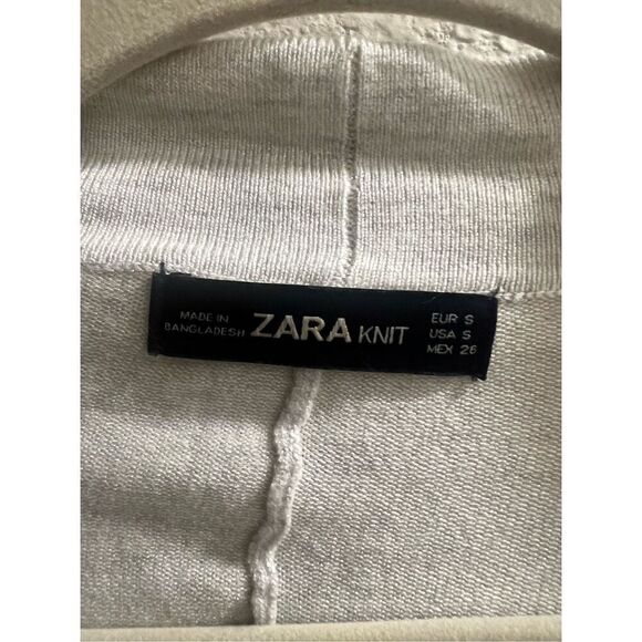 ✨Zara Grey Open Front Oversized Slouchy Knit Kimono Style Sz Small Cardigan✨ - Picture 10 of 13
